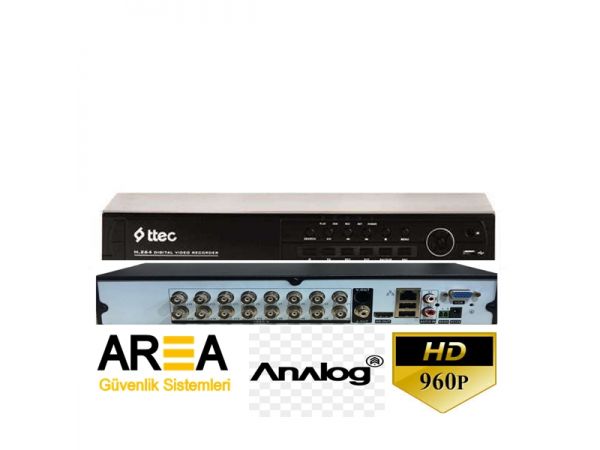 16 Kanal CIF H.264 ANALOG DVR Kayıt Cihazı