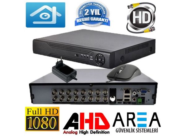 16 Kanal  1080  FULL HD  H265+ Kamera Kayıt Cihazı AR-516