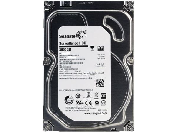 3 TB Seagate 3.5 İnc 7/24  Güvenlik Harddiski