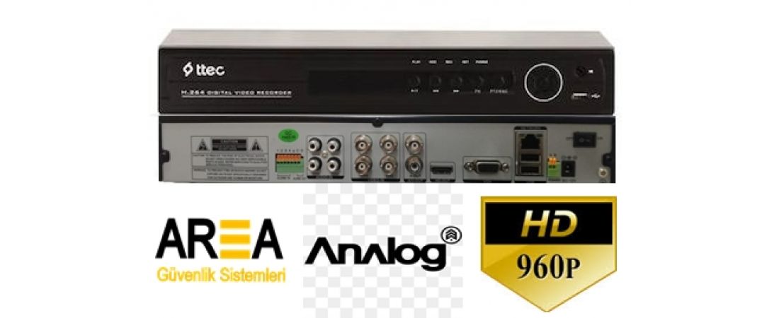 4 Kanal CIF H.264 ANALOG DVR Kayıt Cihazı