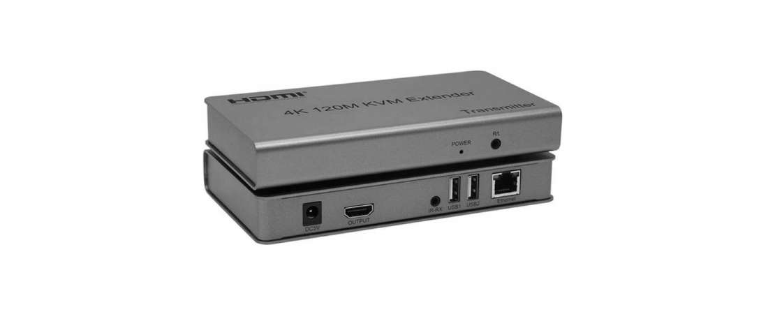 HDMI 4K 120M KVM Extender - HDMI+USB+IR To Cat6
