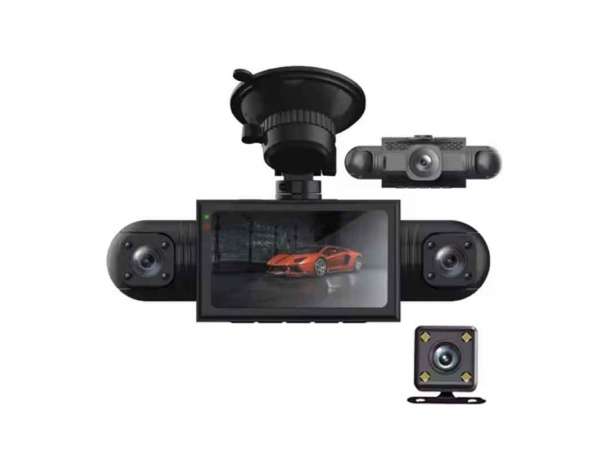4 Kameralı Hd Araç Kamerası IPS Ekran, Geniş Görüş Açısı Ön Arka ve Araç Içi 4 Kamera Desteği, Tf Kart Desteği