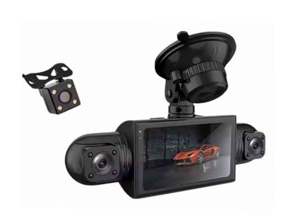 4 Kameralı Hd Araç Kamerası Geniş Görüş Açısı Ön Arka ve Araç Içi 4 Kamera Desteği, Tf Kart Desteği GPS Takip