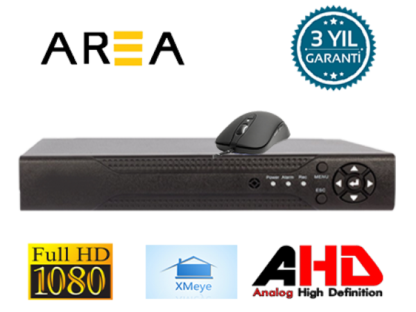 4 KANAL 1080 FULL HD 2 MP HİBRİT H265 KAYIT CİHAZI XMEYE AR-04