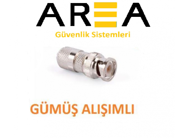 GÜMÜŞ ALAŞIMLI BNC KONNEKTÖR AR-BNC110