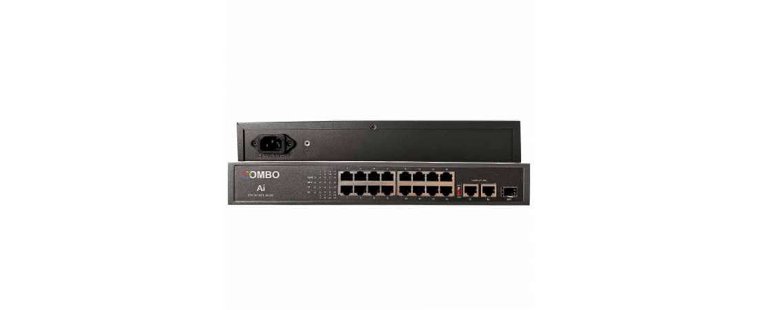 16+2 10/100 200 Watt POE Switch