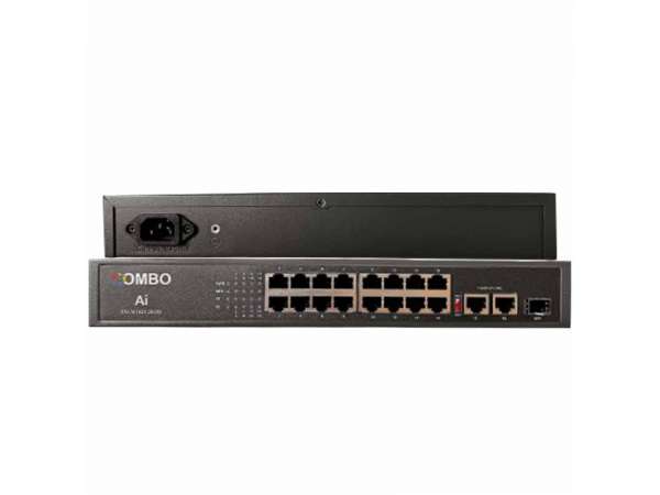 16+2 10/100/1000 200 Watt Gigabit POE Switch