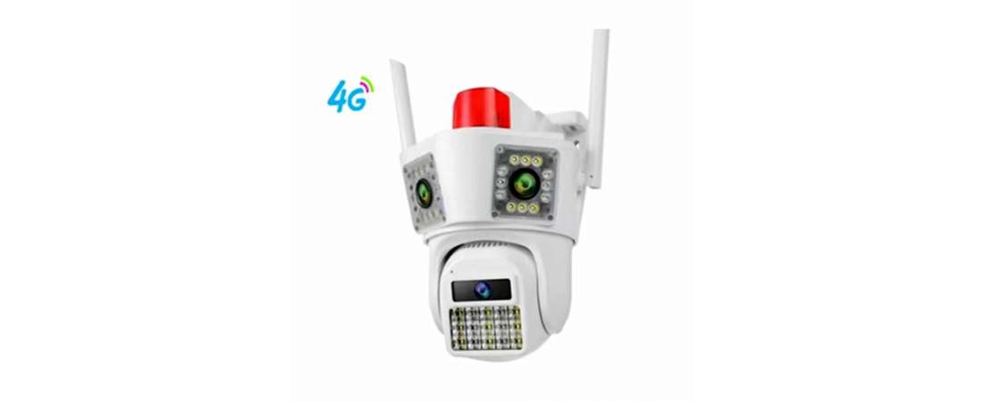 3 Kameralı 4G Sim Kart Destekli 3+3+3MP Üç Lens Ptz Wifi Kamera