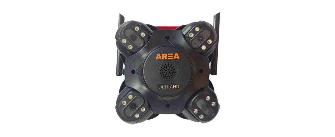 4 Kameralı 4Mp Ptz Kontrol 360 Derece Görüş Sesli Siren Alarmlı Wifi Güvenlik Kamerası