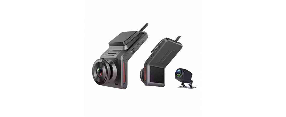 4K Full HD 2 Kameralı Hafıza Kartına Kayıtlı Araç Kamerası