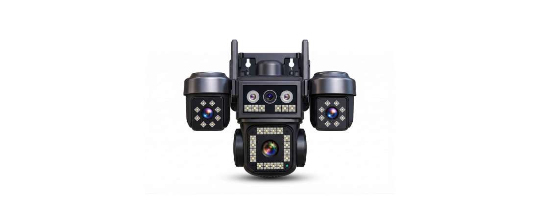 4 Kameralı Dış Mekan Kablosuz Wifi Ultra HD Ptz Speed Dome Wireless Güvenlik Kamerası