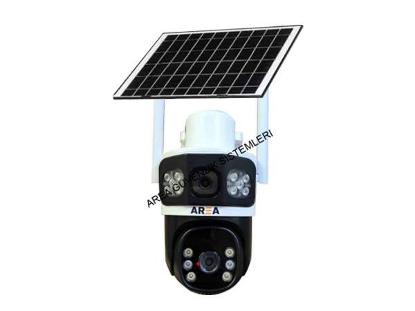 Çift Kameralı Solar Panelli Sim Kart ile Çalışan Çift Yön Sesli Solar Güvenlik Kamerası Çift Kameralı Solar Panelli Sim Kart ile Çalışan Çift Yön Sesli Solar Güvenlik Kamerası