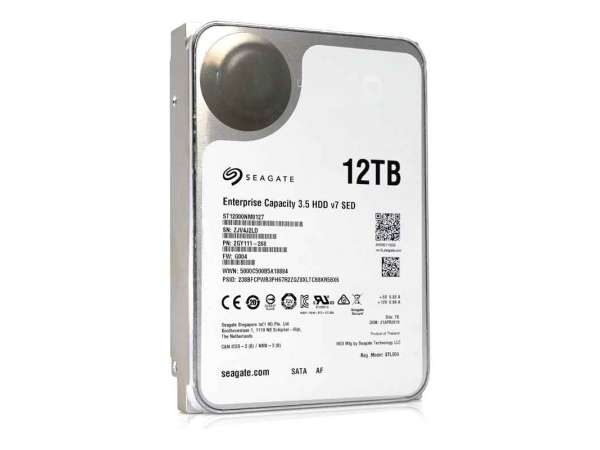 Seagate Kurumsal Kapasite v7 ST12000NM0127 Dahili Sabit Disk 12TB 3.5 "SATA 6Gb/s 7200rpm Bellek Önbelleği 256MB