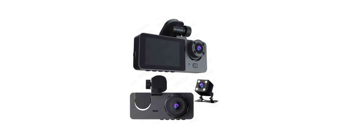 1080P Full HD 3 Kameralı Hafıza Kartına Kayıtlı Hareket Algılamalı Araç Kamera Seti