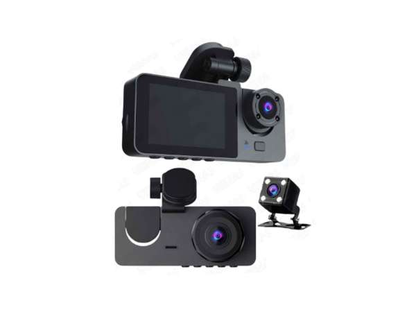 1080P Full HD 3 Kameralı Hafıza Kartına Kayıtlı Hareket Algılamalı Araç Kamera Seti