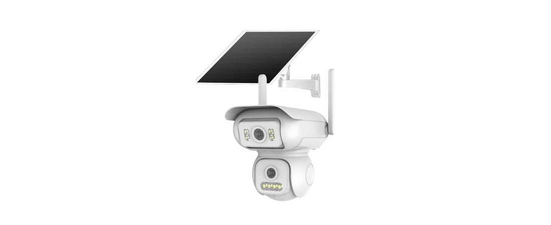 6 Mp Ultra HD Iki Kameralı Solar Wifi 4ır+4led Ptz Güvenlik Kamerası