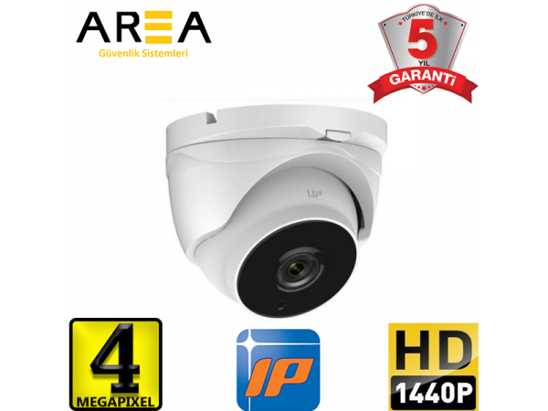 İp 1440 Dome Cam 4.0MP 3.6mm İpo Poe Güvenlik Kamerası