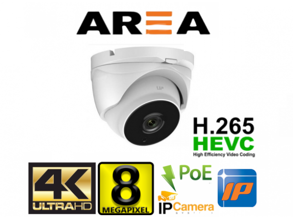 8 MP İç Mekan 4K Ultra Hd İp Poe Sesli Güvenlik Kamerası (3840x2