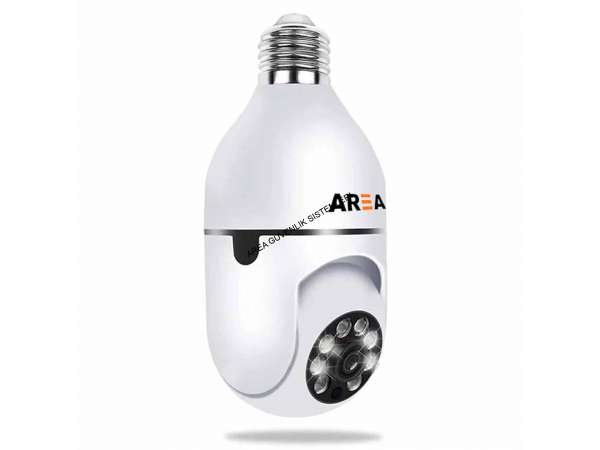 360 Derece Led Işık 1080p Wifi Kamera Kablosuz Panoramik Gece Gö