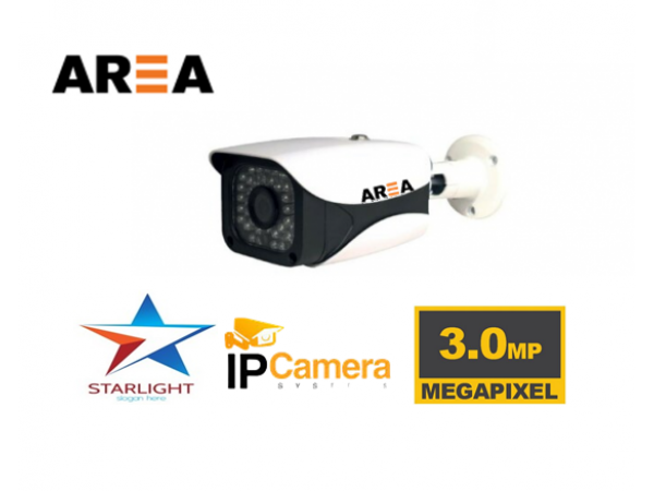 3MP İp Super Starlight Ses Çıkışlı Dış Mekan Güvenlik Kamerası