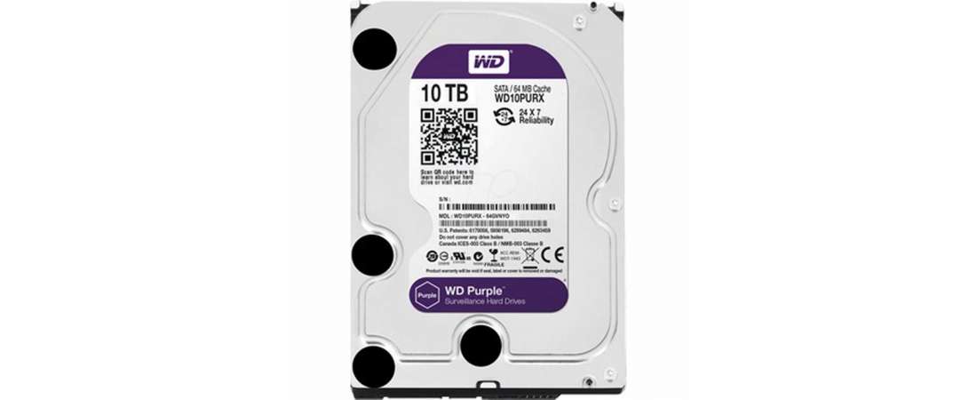 WD Purple 3.5 10TB 7200Rpm 256Mb Sata 3 7/24 Güvenlik Diski