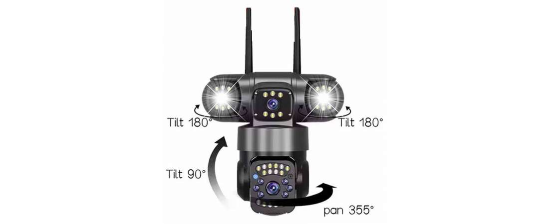 2 Kameralı Full Hd Wifi Kablosuz Hareket Takipli Alarmlı Güvenlik Kamerası