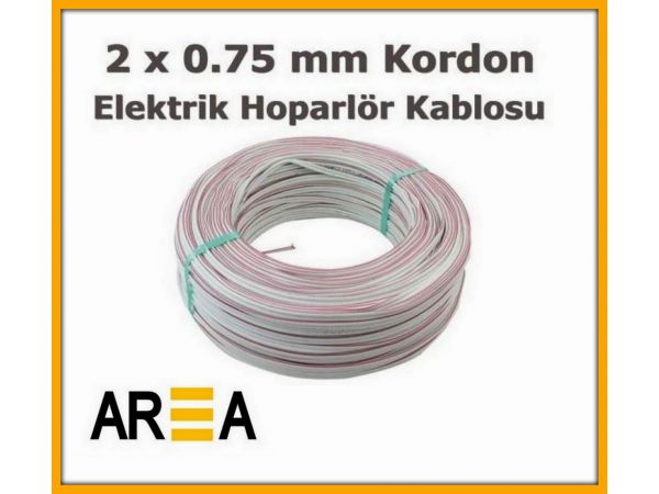 100 METRE 2 X 0,75 ELEKTRİK VE HOPARLÖR KABLOSU