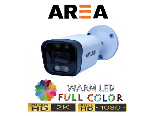 2MP 1080P AHD WARM LED DIŞ MEKAN METAL KASA GÜVENLİK KAMERASI