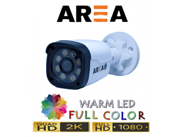 2MP 1080P AHD WARM LED DIŞ MEKAN GÜVENLİK KAMERASI