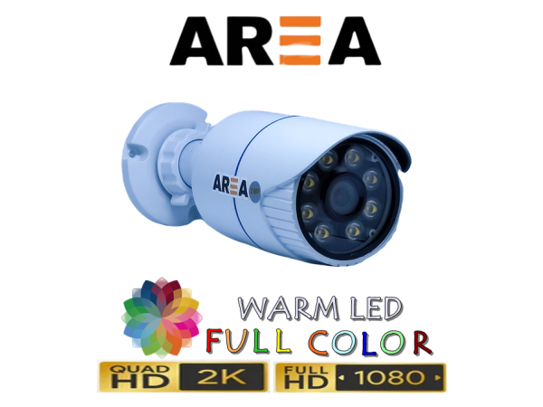 2MP 1080P AHD WARM LED DIŞ MEKAN METAL KASA GÜVENLİK KAMERASI