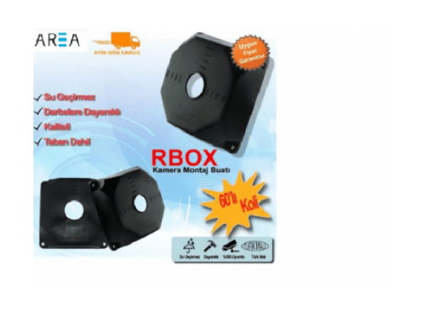 Siyah Kamera Montaj  Rbox Buat Taban Dahil  60 ADET AR-SRBOX60