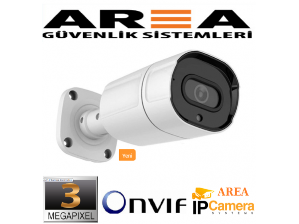 3MP IP GECE GÖRÜŞLÜ METAL ŞIK KASA 1440 ÇÖZÜRLÜLÜK 4 ATOM LED  POE GÜVENLİK KAMERASI