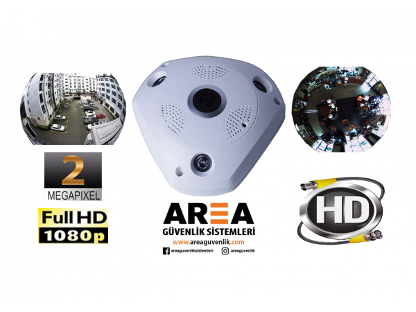 AHD 150 DERECE AÇILI FİSHEYE BALIK GÖZÜ  KAMERA 2MP AR-270 AHD 1080P