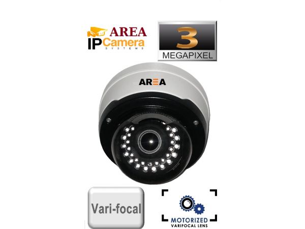 3MP  H265 H264  IP DOME  GECE GÖRÜŞLÜ Auto İris Motorized Zoom Lens 2.8/12 Kasa Kamerası
