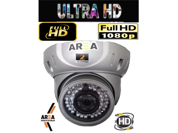 3MP LENS 42 IR LED  1080 2MP METAL DOME KASA GECE GÖRÜŞLÜ İÇ VE DIŞ ORTAM ULTRA HD  GÜVENLİK KAMERASI