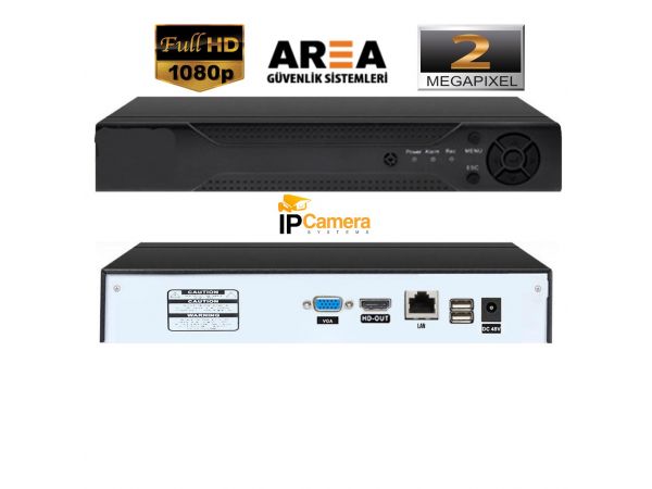 4 KANAL NVR IP HİBRİT H265 KAYIT CİHAZI