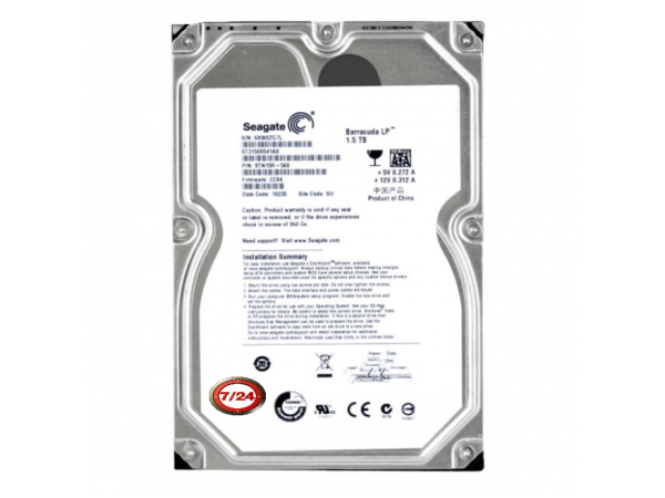 1.5 TB Seagate Barracuda Green 1,5 TB Dahili 5900 RPM 3,5 HDD