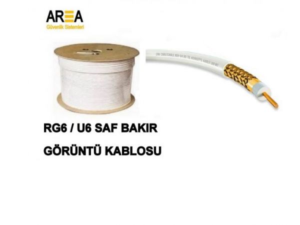 RG6/U6 Saf Bakır Görüntü  Kablosu %100 Bakır