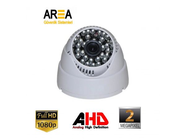 2 MP AHD 1080p 3.6  Lens 36 Ir Led Dome Güvenlik Kamerası AR-9479