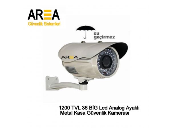 1200 TVL 36 BİG  Led Analog Ayaklı Metal  Kasa Güvenlik Kamerası AR-9721