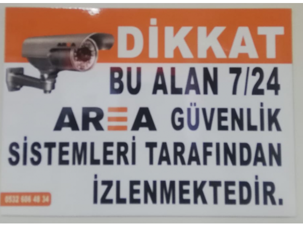 7/24 Güvenlik Tabelası